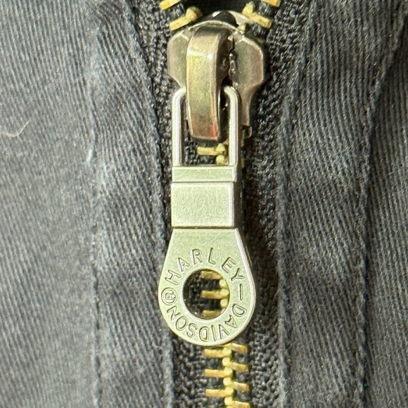 VTG Harley Davidson Black Vest Embroidered Motor HD Cycles Patch Womens Sz XXL - Picture 4 of 7